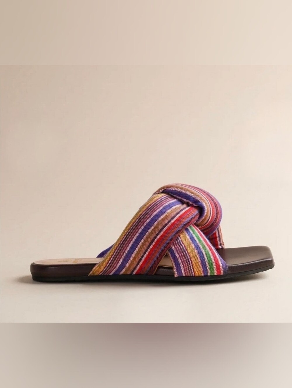 ☀️☀️☀️ NEW Brother Vellies Togo Striped Knotted Sandals - Color Sunbird - Size 7